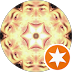 Abstract kaleidoscope pattern with faces, featuring a starburst logo in the bottom right corner. | Forensic Discovery