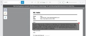 Email from Andy to Diem, dated January 14, 2002, detailing his current work situation and upcoming travel plans. | Forensic Discovery