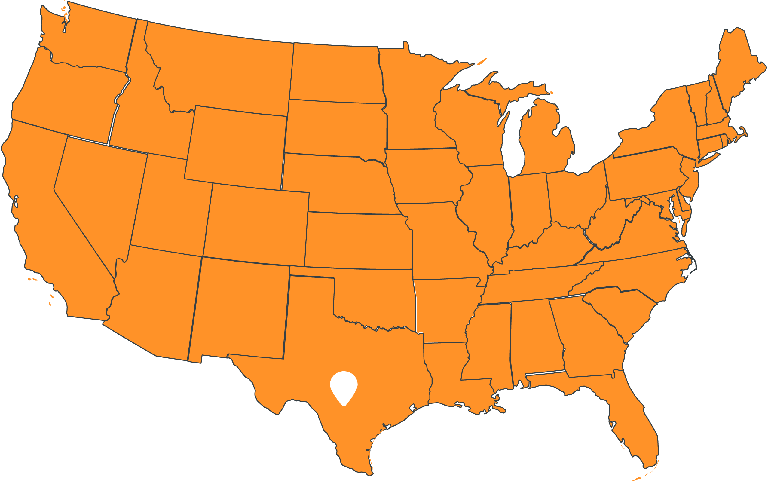 Map of Forensic Discovery location in Austin, Texas
