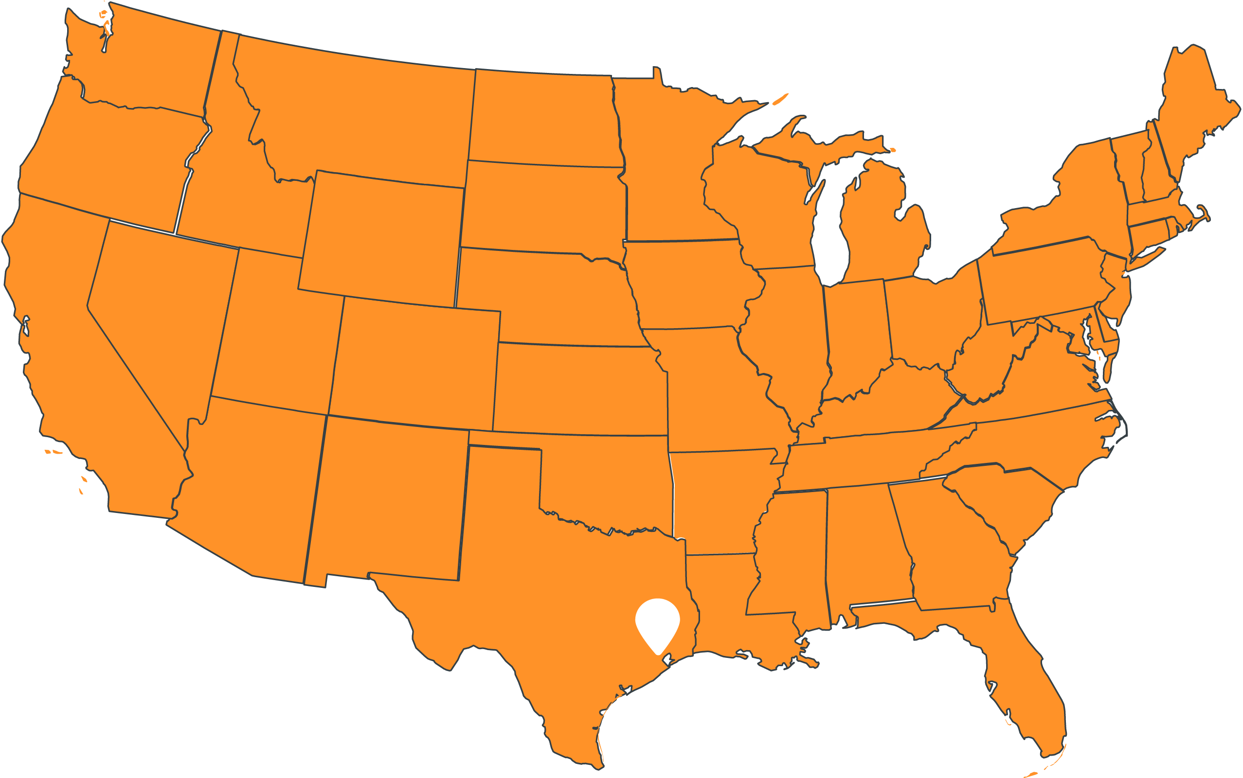 Map of Forensic Discovery location in Houston, Texas